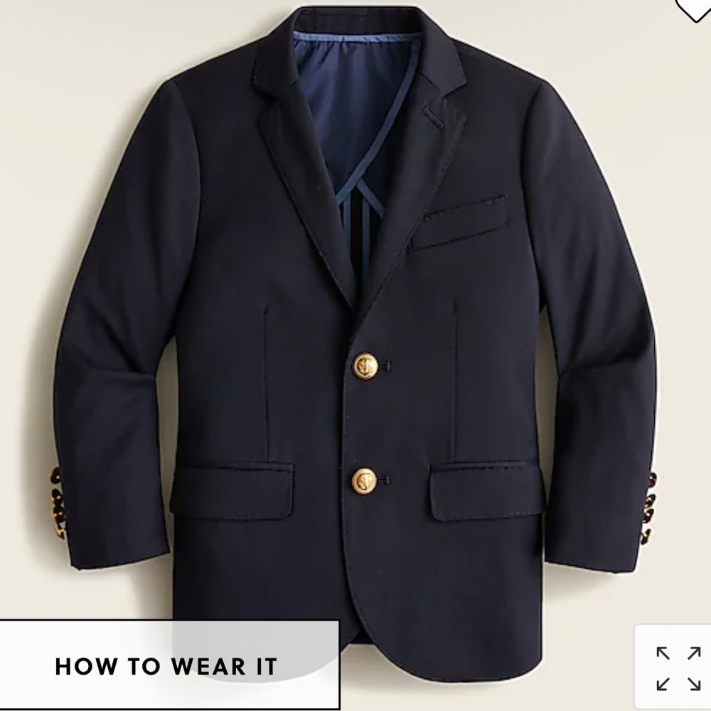 Crewcuts Navy Blue Kids Blazer